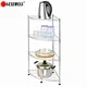 chrome wire corner shelving
